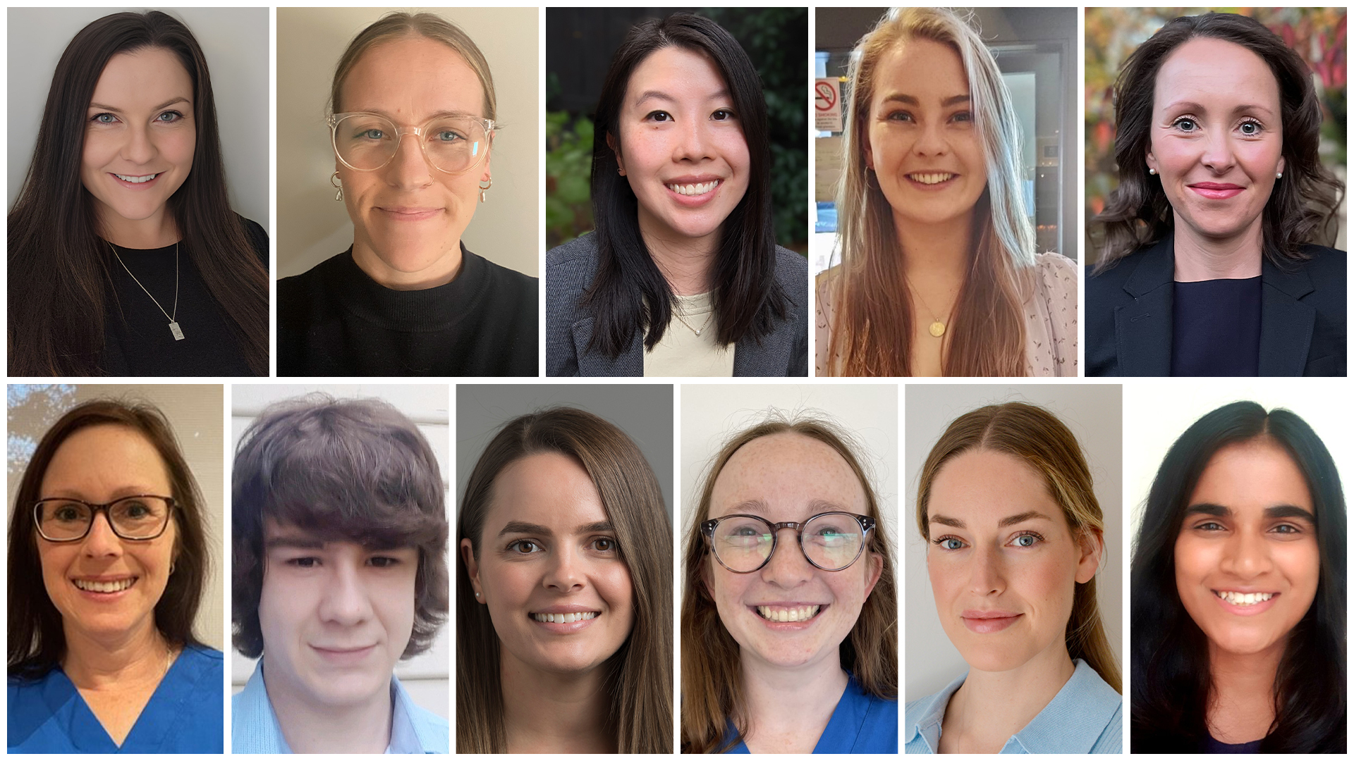 A collage of all the faces of the recipients of Emerging Researcher Fellowships for 2023.