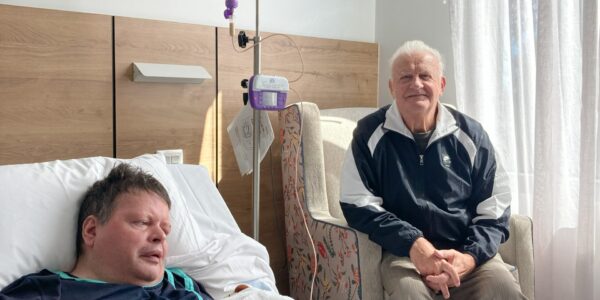 L to R: Resident Esnaf and his father Eddie.