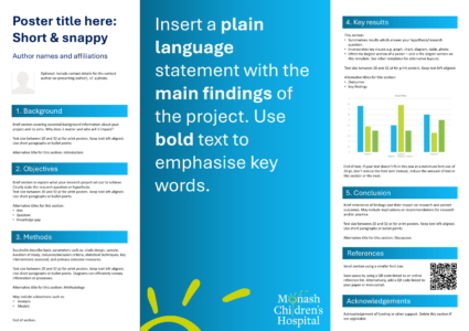 Example of MCH poster template
